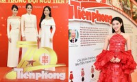 Hoa hậu Đỗ Thị Hà, Thanh Thủy chúc mừng Kỷ niệm 70 báo Tiền Phong xuất bản số đầu tiên