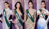 Ngắm thí sinh Hoa hậu Trái Đất 2023 khoe sắc vóc quyến rũ trong trang phục dạ hội