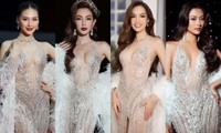Hoa hậu Xuân Hạnh mặc lại thiết kế từng được Thùy Tiên, Bùi Quỳnh Hoa lựa chọn