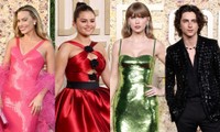 Thảm đỏ Quả Cầu Vàng 2024: Taylor Swift diện thiết kế sequin lấp lánh đẹp mỹ mãn