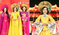 Hoa hậu Lê Hoàng Phương hóa “cô Tấm” xinh đẹp tại Lễ hội Tết Việt 2024