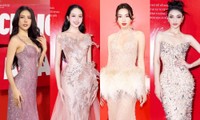 Hoa hậu Bùi Quỳnh Hoa xuất hiện tại thảm đỏ WeChoice, đọ sắc cùng dàn hậu đình đám