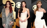Thảm đỏ Grammys 2024: Taylor Swift diện váy cầu kỳ, Miley Cyrus mặc đồ siêu táo bạo