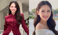 Trở về từ Miss World, Hoa hậu Mai Phương khoe nhan sắc yêu kiều khi đi media tour
