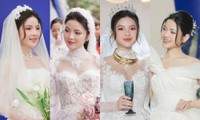 Ngắm trọn vẹn 4 mẫu váy cưới lộng lẫy của cô dâu Chu Thanh Huyền trong ngày cưới