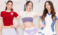 Hoa hậu Tiểu Vy, Thanh Thủy khoe hình thể hút mắt trong trang phục thể thao
