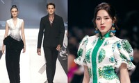Hoa hậu Đỗ Thị Hà catwalk ấn tượng, Ý Nhi sánh đôi bên Nam vương thế giới