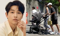 Bắt gặp gia đình Song Joong Ki đi dạo, con trai mới là điều khiến netizen chú ý