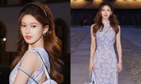 Triệu Lộ Tư tại show Versace: Tạo hình khiến fan liên tưởng tới nữ thần mùa Xuân