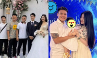 Quang Hải lẻ bóng đến dự đám cưới cầu thủ Đình Trọng, Chu Thanh Huyền đã đi đâu?