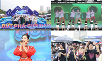 Sinh viên đội mưa đến nhận quà tại Ngày Thẻ Việt Nam - Sóng Festival 2023