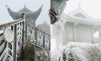 Nhiều nơi miền núi phía Bắc xuất hiện băng giá: Chùa Đồng (Yên Tử) đẹp như phim cổ trang