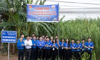 Bí thư Trung ương Đoàn thăm chiến sĩ tình nguyện Mùa Hè xanh tại Vĩnh Long
