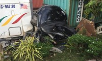 Container tông ô tô 4 chỗ ở cửa ngõ Sài Gòn, 5 người chết