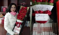 ‘Soái ca’ tặng vợ hộp hoa hồng giá nửa tỉ đồng dịp Valentine