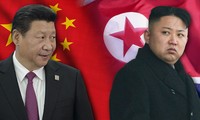 Chủ tịch Trung Quốc Tập Cận Bình (trái) và Chủ tịch Triều Tiên Kim Jong-un (phải). Ảnh: Getty