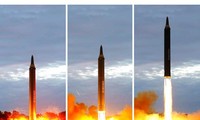 Triều Tiên công bố ảnh phóng tên lửa đạn đạo tầm trung Hwasong-12