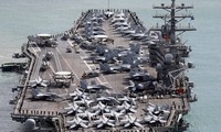 Tàu sân bay Mỹ cập cảng Hàn Quốc hậu tập trận quy mô lớn