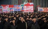 Người Triều Tiên xuống đường ủng hộ bài phát biểu của Chủ tịch Kim