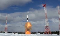 Tên lửa Sarmat. Ảnh: Bộ Quốc phòng Nga