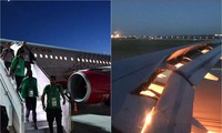 Vận đen đeo bám, máy bay chở đội tuyển Ả Rập Saudi cháy động cơ