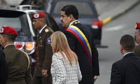 Tổng thống Nicolas Maduro và phu nhân. Ảnh: AFP