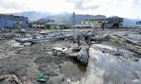 Thành phố biển Palu tan hoang sau động đất, sóng thần. Ảnh: AFP