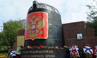 Đài tưởng niệm ở Murmansk - nơi tưởng nghiệm các quân nhân Hải quân Nga thiệt mạng trong thời bình. Ảnh: Sputnik