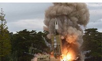 Vụ thử tên lửa Triều Tiên hôm 16/8. Ảnh: KCNA