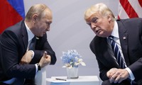Tổng thống Mỹ Donald Trump và Tổng thống Nga Vladimir Putin. Ảnh: AP