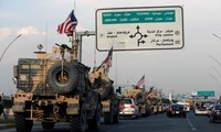 Nhóm quân Mỹ rút khỏi miền Bắc Syria. Ảnh: Reuters