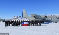 Chiếc C-130 của Không quân Chile. 