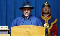 Tổng thống Mông Cổ Khaltmaa Battulga. Ảnh: China Daily