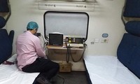 Một phòng bệnh trên tàu hỏa ở Pakistan. Ảnh: Twitter