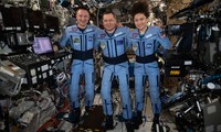 Các phi hành gia Jessica Meir, Andrew Morgan và Oleg Skripochka. Ảnh: NASA