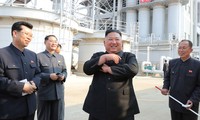 Chủ tịch Kim Jong-un xuất hiện hôm 1/5. Ảnh: KCNA