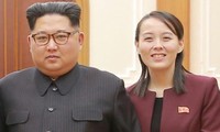 Chủ tịch Kim Jong-un và bà Kim Yo-jong. Ảnh: KCNA