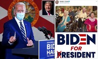 Ông Trump đăng ảnh &apos;chế&apos; cảnh đối thủ Joe Biden ngồi xe lăn trong viện dưỡng lão