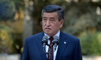 Tổng thống Kyrgyzstan Sooronbay Jeenbekov. Ảnh: Reuters