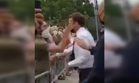 Giây phút Tổng thống Pháp bị tấn công khi đang bắt tay người dân