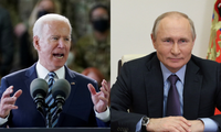 Tổng thống Mỹ Joe Biden và Tổng thống Nga Vladimir Putin. Ảnh: RT