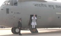 Thủ tướng Narendra Modi tham dự lễ khánh thành đường cao tốc Purvanchal ngày 16/11. Ảnh chụp màn hình