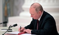 Tổng thống Nga Putin ký ban hành luật liên quan đến bốn vùng mới sáp nhập