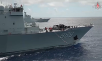 Tàu hải quân Nga và Trung Quốc diễn tập phối hợp trên Thái Bình Dương