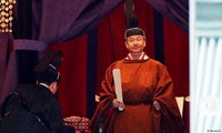 Nhật hoàng Naruhito tại lễ đăng quang. Ảnh: Kyodo News. 