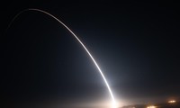 Tên lửa Minuteman III của Mỹ được phóng đi trong buổi thử nghiệm ngày 11/08/2021. Ảnh: Lực lượng Không gian Mỹ.