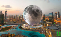 Phối cảnh khách sạn Mặt trăng đầu tiên trên thế giới (xây ở Dubai, UAE). Nguồn: CNN.