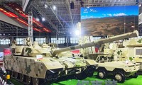 Xe tăng chiến đấu VT4A1 đang được trưng bày tại Airshow China 2022. Ảnh: Armyrecognition.