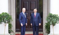 Chủ tịch Trung Quốc Tập Cận Bình và Tổng thống Mỹ Joe Biden tại California, Mỹ ngày 15/11. Ảnh: Xinhua.