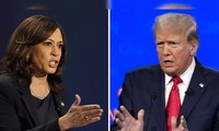 Phó tổng thống Mỹ Kamala Harris và cựu Tổng thống Donald Trump. Ảnh: AP.